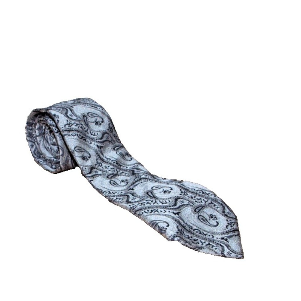 Aldo Conti Hand Made Italian Silk Paisley Tie Necktie